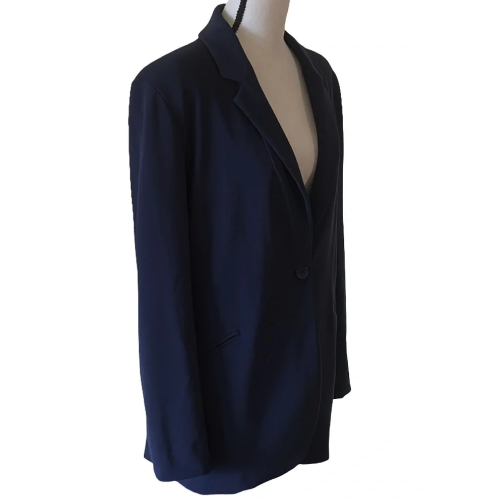 Boston Proper Midnight Blue Suit Jacket - Picture 6 of 10